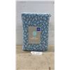 Image 1 : New Martha Stewart 6-Piece Queen Microfleece Sheet Set, Blue Floral, 100% Polyester