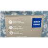 Image 3 : New Martha Stewart 6-Piece Queen Microfleece Sheet Set, Blue Floral, 100% Polyester