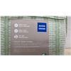 Image 2 : New Martha Stewart Queen 6-Piece Microfleece Sheet Set, Green and White Striped