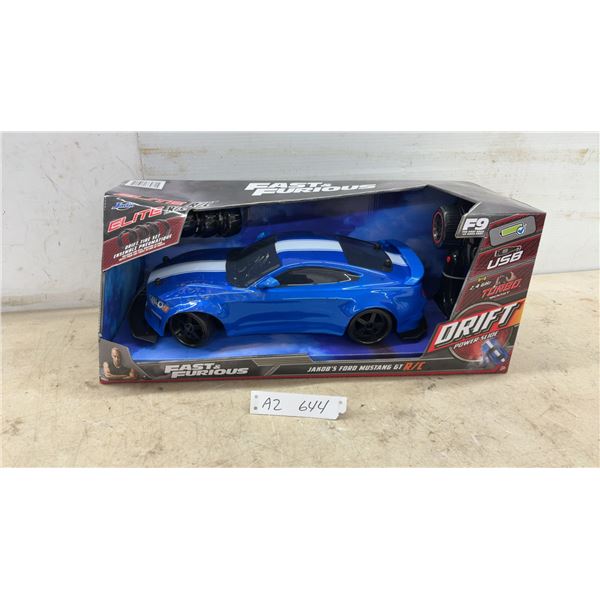 Jada Elite R/C Fast and Furious F9 Jakob's Ford Mustang GT Drift Car with 2.4 GHz Remote