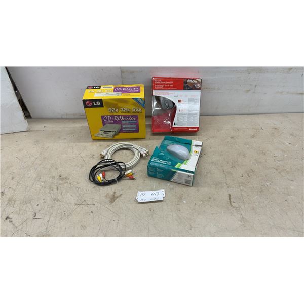 LG GCE-8525B 52x CD-ReWriter, Microsoft Wireless Optical Mouse 5000, Logitech Mouse