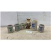 Image 1 : Löwenbräu München Stein, Hoepfner Bräu Karlsruhe Steins, and Stoneware Vase