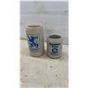 Image 2 : Löwenbräu München Stein, Hoepfner Bräu Karlsruhe Steins, and Stoneware Vase