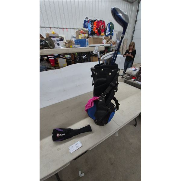 Xplode Junior Golf Club Set: Offset Driver, Putter, 2 Irons, Bag, and RAM Head Cover