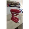 Image 2 : KitchenAid Professional 6000 HD Stand Mixer, Red, with Whisk and Flat Beater Attachments