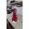 Image 3 : KitchenAid Professional 6000 HD Stand Mixer, Red, with Whisk and Flat Beater Attachments