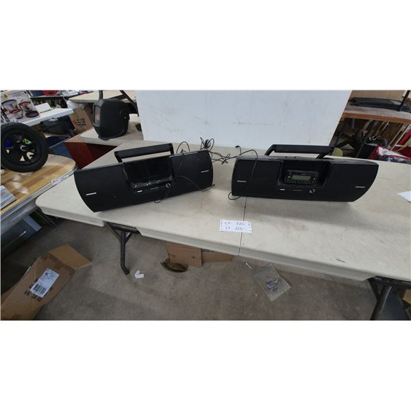 Two SiriusXM Satellite Radio Boomboxes