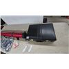 Image 3 : Red fishing rod Tube Case, Black Briefcase, 4 Pkgs Ice Grips, and Bee Playing Cards