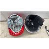 Image 10 : HJC FX-3 Open-Face Helmet, with Intercom, Anon Ski Helmet, Red Sports Helmet