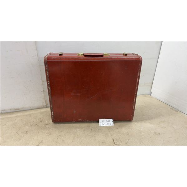 Vintage Samsonite Reddish-Brown Hard-Sided Suitcase, 1950s-1960s