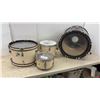 Image 1 : Gretsch Bass Drum and Yamaha Rock Tour Custom Cream Floor Tom, Rack Tom, and Small Tom, 4 Pieces