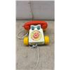 Image 8 : Vintage Fisher-Price Tennis Game Model 103, Chatter Telephone, and Toy Airplane
