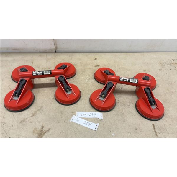 Grip 4-Head Suction Cup Dent Pullers, Model 21214, Lot of 2