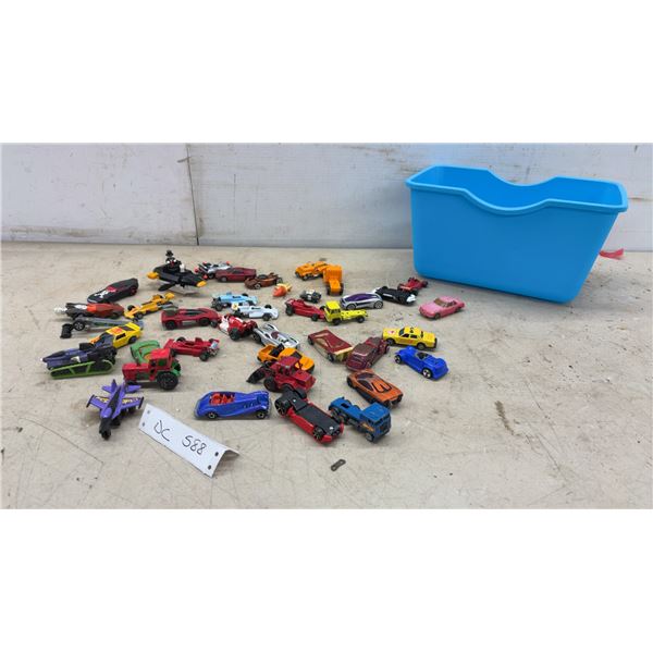 Assorted Die-Cast Toy Cars and Trucks, including Dragster, F1