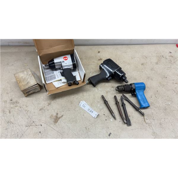 Campbell Hausfeld Impact Wrench, Pro Point 650 Ft-Lb Impact Wrench, WHAM Air Hammer