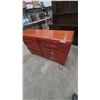 Image 5 : Six-Drawer Dresser with Curved Front and Recessed Pulls, 32”×52”×16”