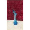Image 11 : 3 Pcs Blue Art Glass, Centerpiece and 2 Stretch Vases