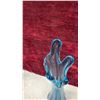 Image 12 : 3 Pcs Blue Art Glass, Centerpiece and 2 Stretch Vases
