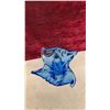 Image 12 : Teal and Green Sommerso Art Glass, Bird Footed Centerpiece Bowl and Vase- 13.5” Tall