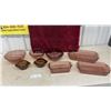 Image 1 : 6 Pieces Colored Pyrex Dishes and 2 Pieces Fire-King Casserole Dishes, Pans, Bowls, Casseroles