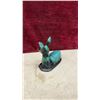 Image 10 : Ceramic Figurines: Drip Glaze Deer and Rooster, Pearlescent White Cat