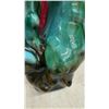 Image 4 : Ceramic Figurines: Drip Glaze Deer and Rooster, Pearlescent White Cat
