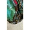 Image 5 : Ceramic Figurines: Drip Glaze Deer and Rooster, Pearlescent White Cat