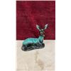 Image 9 : Ceramic Figurines: Drip Glaze Deer and Rooster, Pearlescent White Cat