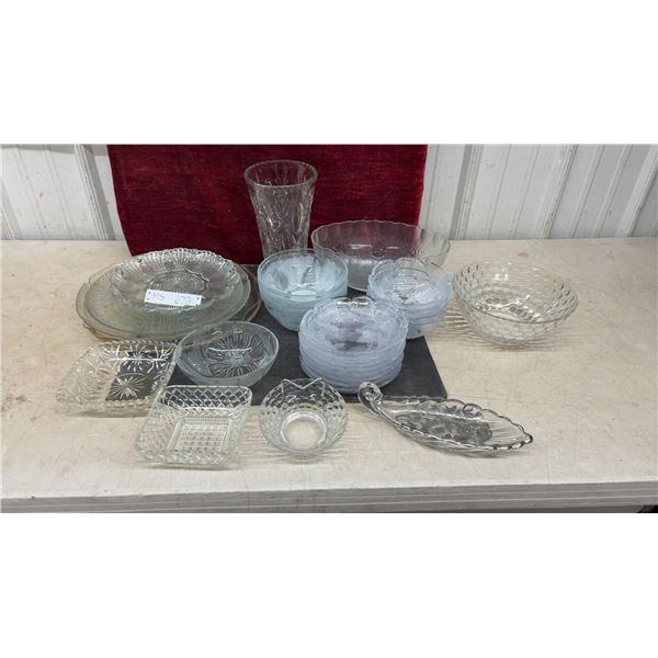 Vintage Crystal/Cut Glass, Bowls, Vase