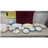 Image 1 : Dishes lot: Large Oval Platters, Gravy Boat, Bowls, Plates