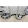 Image 6 : Stainless Steel Cookware Lot Including Pots, Pans, Lids, Steamer, Loaf Pan, Egg Poacher