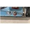 Image 4 : Vintage Admiral Super Deluxe Precision Made Blue Sewing Machine with Carrying Case - Works
