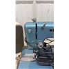 Image 5 : Vintage Admiral Super Deluxe Precision Made Blue Sewing Machine with Carrying Case - Works