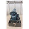 Image 8 : Vintage Admiral Super Deluxe Precision Made Blue Sewing Machine with Carrying Case - Works