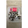Image 5 : Microfiber Mop Pads, Thread Spools, Light Bulbs, Extension Cord, Sewing Notions