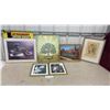 Image 1 : Assortment of Framed Prints Including Still Life, Tree of Life, Landscape, Floral and More
