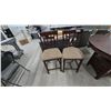 Image 5 : Round Drop Leaf Table 35”×60”×42” and 4 Bar Stools