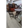 Image 7 : Round Drop Leaf Table 35”×60”×42” and 4 Bar Stools