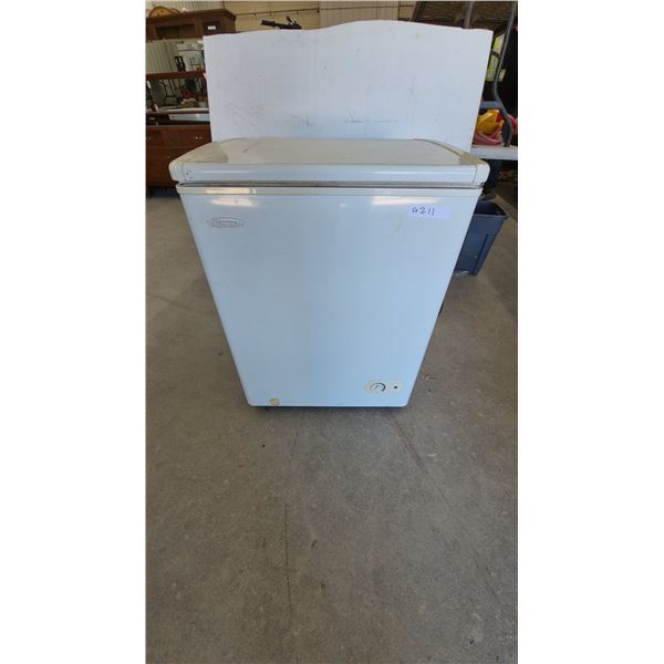 Danby Chest Freezer, Model A211, and Power Cord. 32”×25”×20.6”