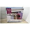 Image 2 : New: Beautyrest Platinum Blackout Curtain Panel Pair 52” x 90” and 50 Non-Slip Velvet Hangers