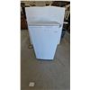 Image 1 : Sanyo Mini Fridge with Interior Shelving and Door Storage. 34”×20”×19”
