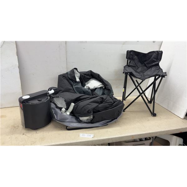 Homedics Premium Steam Sauna, Model SPE-SN400, with Folding Camp Chair