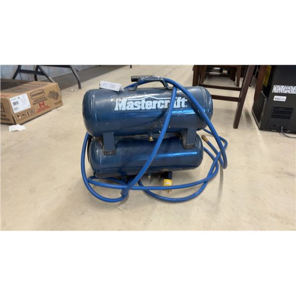 Mastercraft Portable Electric Twin-Tank Air Compressor with Air Hose
