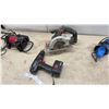 Image 6 : Wet Wheel Machine, MotoMaster Air Compressor, Cordless Circular Saw and Drill