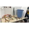 Image 1 : Fiskars Bypass Loppers, Bow Saws, Pruners, Garden Clippers, Level, Crow Bar, Rubbermaid Garbage
