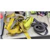 Image 2 : Mastercraft Submersible Sump Pump, 1/4 HP, 2600 GPH; Ratchet Straps; Fans; Flashlights