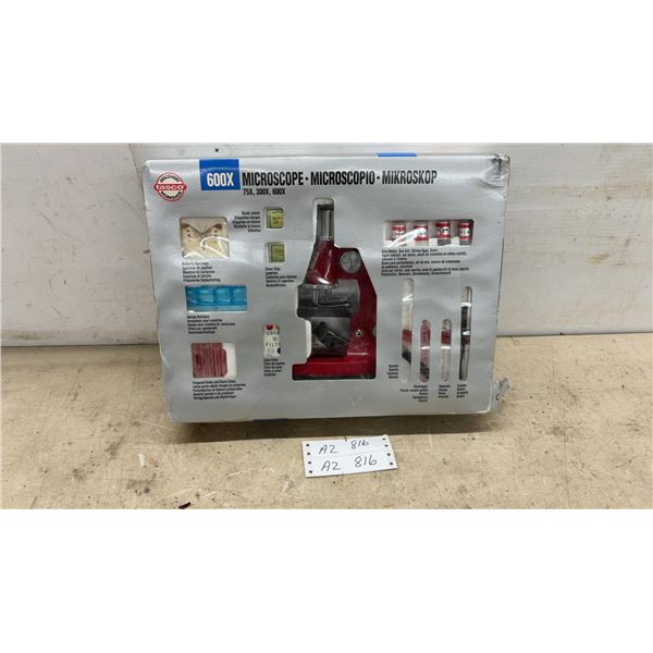 Tasco Discovery Workshop 600X Microscope Kit with 75X, 300X, 600X Magnification