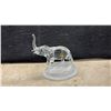Image 6 : Porcelain Angel Figurine in Pink Gown with Scroll, 14” Tall and Cristal d'Arques Crystal Elephant