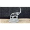 Image 7 : Porcelain Angel Figurine in Pink Gown with Scroll, 14” Tall and Cristal d'Arques Crystal Elephant