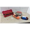 Image 1 : Motomaster 6 Amp 6/12V Battery Charger, Booster Cables, Polypropylene Rope and Safety Triangles
